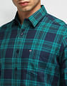 Arrow Sport Slim Fit Tartan Checked Shirt