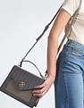 U.S. Polo Assn. Women All Over Geometric Print Sling Bag