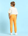 U.S. Polo Assn. Kids Boys Pure Cotton Solid Joggers
