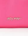 Tommy Hilfiger Solid Pink Pu Bucket Bag