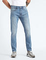 Flying Machine Slash Slim Tapered Fit Mid Rise Jeans