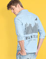 Flying Machine Spread Collar Denim Shirt