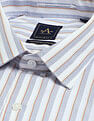 Arrow Vertical Striped Manhattan Slim Fit Velocity Shirt