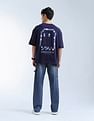 Flying Machine Cobain Loose Fit Whiskered Jeans