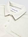 Calvin Klein Reverse Terry Stripes Polo Sweatshirt