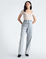 Calvin Klein 90s Straight Fit Cut Waistband Jeans