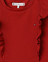Tommy Hilfiger Kids Girls Ruffle Fit And Flare Dress