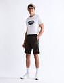 USPA Active Slim Fit Solid Active Shorts