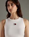 Tommy Hilfiger Solid Slim Fit Cotton T-Shirt