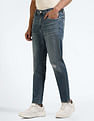 Flying Machine Mankle Relax Tapered Fit Distressed Jeans