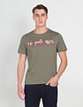 U.S. Polo Assn. Denim Co. Crew Neck Brand Print Cotton T-Shirt