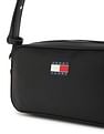 Tommy Hilfiger Solid Black Pu Sling Bag