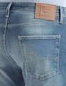 Flying Machine Mid Rise Slash Slim Tapered Jeans