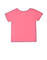 U.S. Polo Assn. Kids Girls Pink Crew Neck Graphic Print T-Shirt