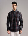 Tommy Hilfiger Checked Regular Fit Plain Woven Shirt