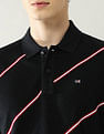 Arrow Sport Diagonal Striped Regular Fit Polo Shirt