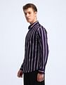 Flying Machine Vertical Striped Satin Shirt