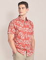 U.S. Polo Assn. Tropical Print Linen Shirt
