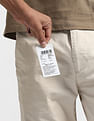 Flying Machine Mid Rise Slash Slim Tapered Fit Chinos
