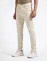 Flying Machine Mid Rise Slash Slim Tapered Fit Chinos