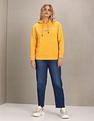 U.S. Polo Assn. Women Brand Print Hooded Sweatshirt