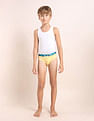 USPA Innerwear Boys Cotton Spandex Solid Briefs - Pack Of 5