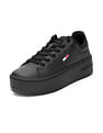 Tommy Hilfiger Lace Up Solid Platform Sneakers