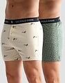 USPA Innerwear Printed Cotton OEX09 Boxers - Pack Of 2