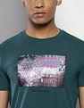 Calvin Klein Crew Neck Photo Print T-Shirt