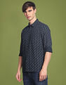 Flying Machine Floral Print Cotton Shirt