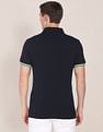 U.S. Polo Assn. Striped Sleeve Hem Logo Polo Shirt