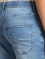 Flying Machine Mid Rise Stone Wash Joggers Jeans