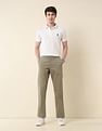 U.S. Polo Assn. Textured Riley Straight Fit Twill Trousers