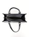 Tommy Hilfiger Solid Blue Pu Handbag