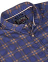 Flying Machine Check Cotton Casual Shirt