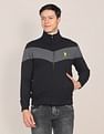 U.S. Polo Assn. High Neck Zip Up Colour Block Sweatshirt