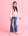 U.S. Polo Assn. Kids Girls Brand Printed Regular Fit Sweatshirt