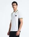 Flying Machine Contrast Panel Pique Polo Shirt