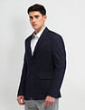 Arrow Textured Knitted Blazer