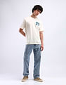 Flying Machine Graphic Print Cotton T-Shirt