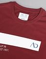AD by Arvind Crew Neck Printed T-Shirt