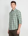 Arrow Sports Tartan Check Twill Casual Shirt