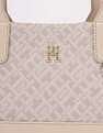 Tommy Hilfiger Logo Brown Pu Handbag