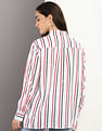 Tommy Hilfiger Viscose Geometric Print Relaxed Fit Shirt