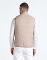 Flying Machine High Neck Sleeveless Quilted Jacket