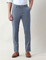Arrow Slim Fit Textured Trousers