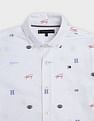 Tommy Hilfiger Kids Boys Logo Regular Fit Cotton Shirt