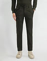 Arrow Newyork Slim Fit Textured Trousers