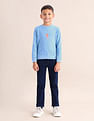 U.S. Polo Assn. Kids Boys Brand Printed Regular Fit Sweatshirt
