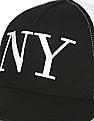Calvin Klein Men Black And White Colour Block Panelled Cap